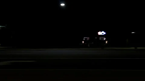 Markham, Canada, May 31 2025 POV side view driving on very dark night in city Stock Footage 309460518