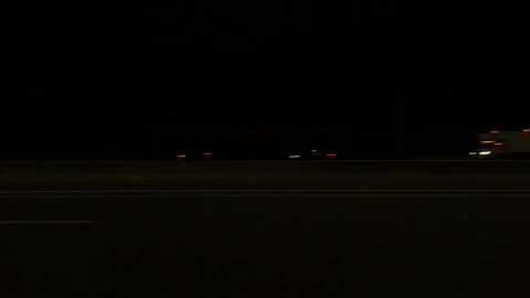 Markham, Canada, May 31 2025 POV side view driving on very dark night in city Stock Footage 309535197