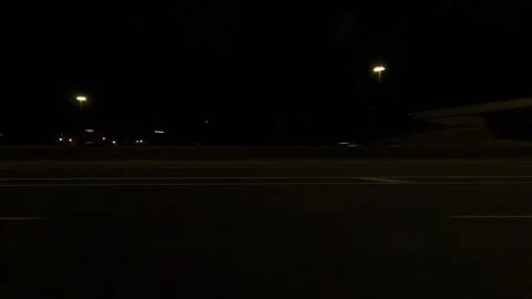 Markham, Canada, May 31 2025 POV side view driving on very dark night in city Stock Footage 309535216