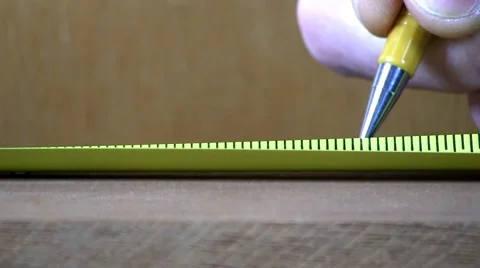 Marking dimensions Stock Footage 10602850