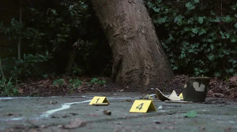 Marking evidence Stock Footage 22612923