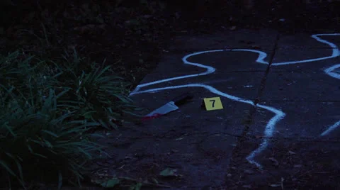 Marking evidence Stock Footage 22613074