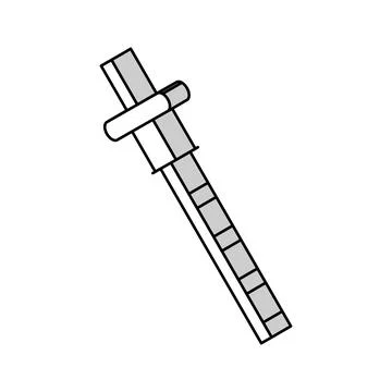 Marking gauge carpenter accessory isometric icon vector illustration Stock Illustration