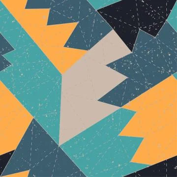 Marking geometric seamless pattern Stock Illustration