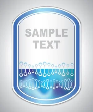 Marking label - laboratory tagging - abstract background Illustrazione stock
