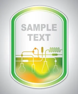 Marking label - laboratory tagging - abstract background Stock Illustration