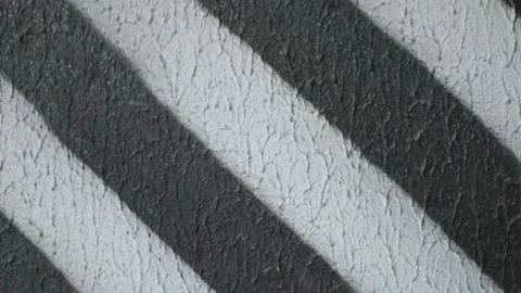 Marking of obstacles in underground parking in black and white Stock Footage 91829269
