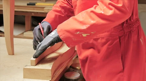 Marking On Wood 스톡 동영상 40329218