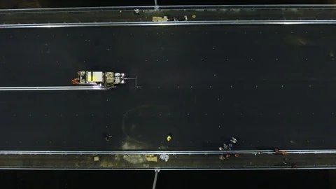 The markings on the road Stock Footage 101663354