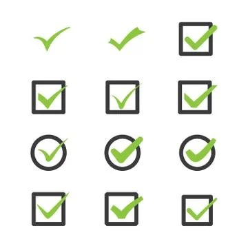 Marks of approval Stock Illustration