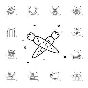 Marks flat vector icon in agriculture pack Stock Illustration