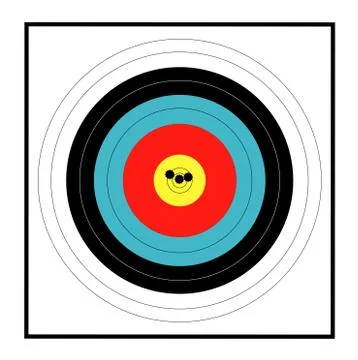 Marksman Target Grouping Stock Illustration