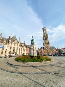 The Markt in Bruges Stock Photos