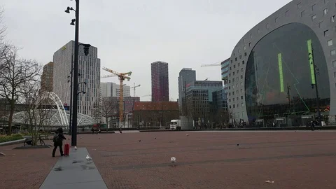 Markthal in Rotterdam 1 Stock Footage 123842913