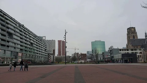 Markthal in Rotterdam 3 Video stock 123843205