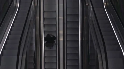 Markthal Rotterdam escalator Stock Footage 45898870
