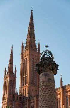 Marktkirche Wiesbaden Stock Photos