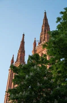 Marktkirche Wiesbaden Stock Photos