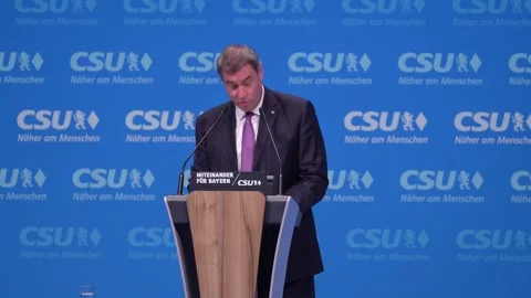 Markus Söder: The worst challenge was Corona Stockbeeldmateriaal 266115004