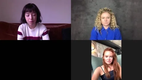 Marli Siu in interview about 'Our Ladies' with actress Rona Morison - 2021 스톡 동영상 161187530