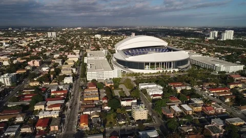 75 Aerial Marlins Stadium Stock Video Footage - 4K and HD Video