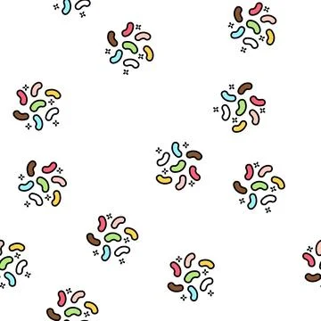 Marmalade candy vector seamless pattern Illustrazione stock