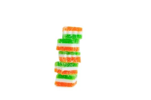 Marmalade multicolored candy. White isolate 写真素材