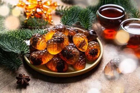 Marmalade pine cones. Stock Photos