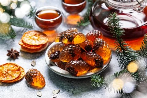 Marmalade pine cones. Stock Photos