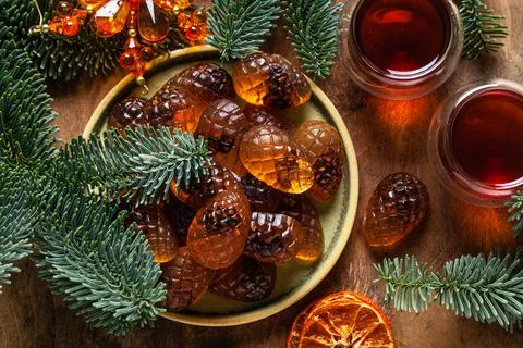Marmalade pine cones. Stock Photos