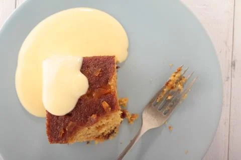 Marmalade sponge pudding Stock Photos