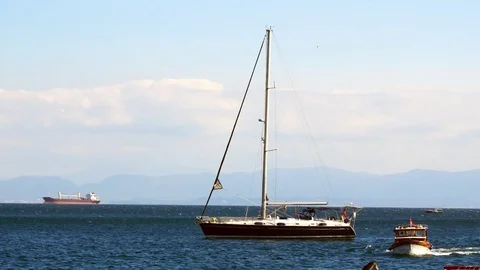 Marmara Sailing Boat Video stock 84705901