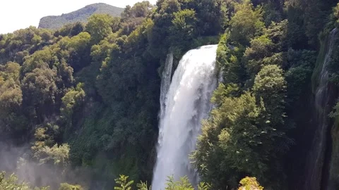 Marmore waterfall in Italy Stock Footage 288222243