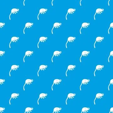 Marmoset monkey pattern seamless blue Illustrazione stock