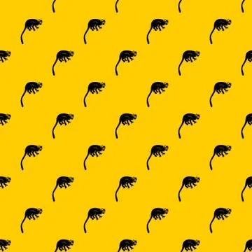 Marmoset monkey pattern vector Illustrazione stock