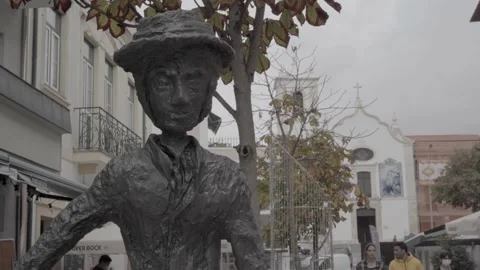 Marnoto Sculpture in Aveiro Stock Footage 237384074