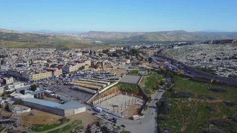 Marocco, Fez, aerial drone footage 4k Stock Footage