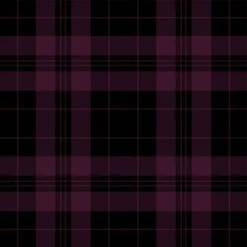 Maroon and black plaid pattern fabric texture Stock Illustration