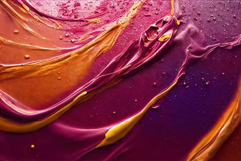 Maroon and Gold Paint Stock Illustration