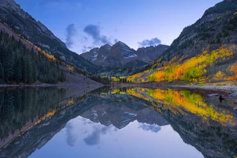 Maroon Bells &amp; Dawn Stock Photos