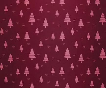 Maroon christmas tree pattern Stock Photos