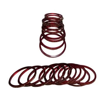 Maroon glass bangles white background 스톡 사진