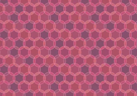 Maroon looped seamless pattern Illustrazione stock