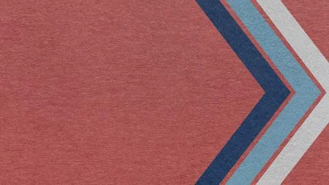 Maroon paper texture background with blue chevron corner stripes and copy s.. Stock Photos