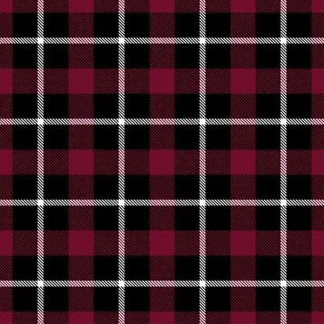 Maroon tartan vector seamless pattern Stock Illustration