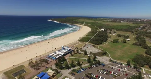Maroubra Beach Drone Stock Footage 60692965