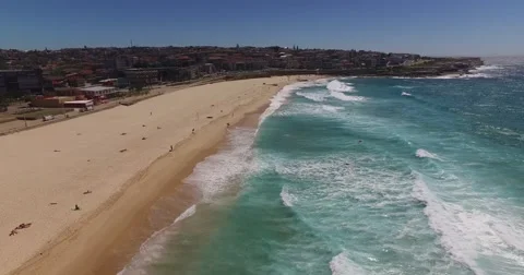 Maroubra Beach Drone  Stock Footage 60693342