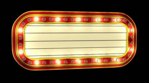 Marquee with an alpha channel Stock-Footage 114230438