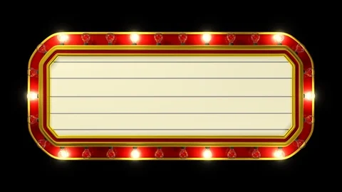 Marquee with an alpha channel. Loops Seamlessly. Stockbeeldmateriaal 114231577