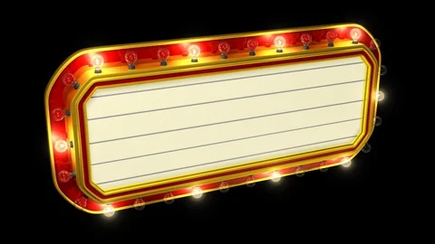 Marquee with an alpha channel. Loops Seamlessly. Video stock 116433644